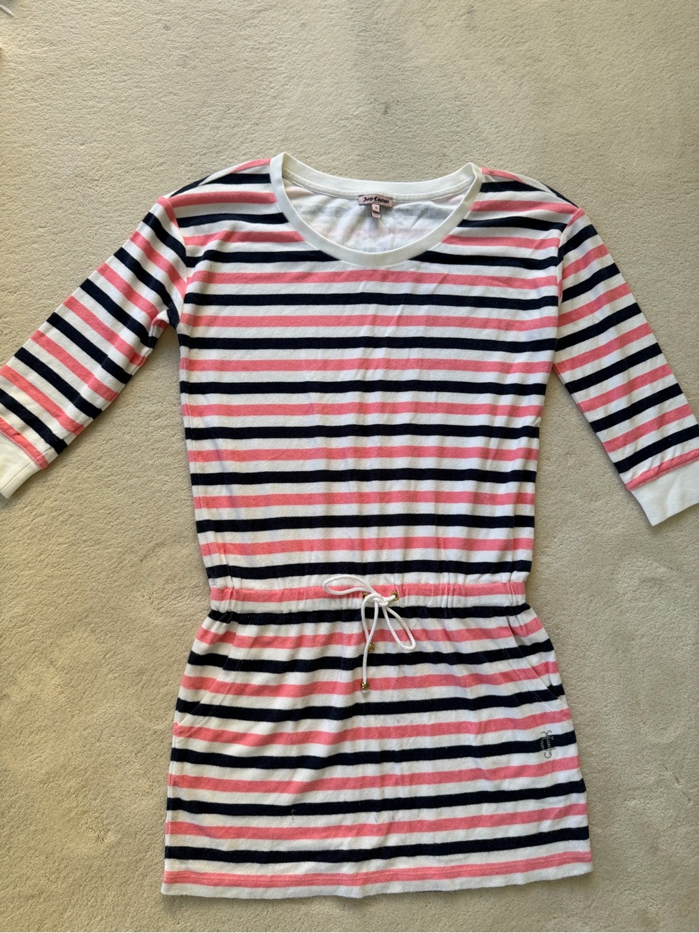 Juicy Couture White Tee with Pink Label